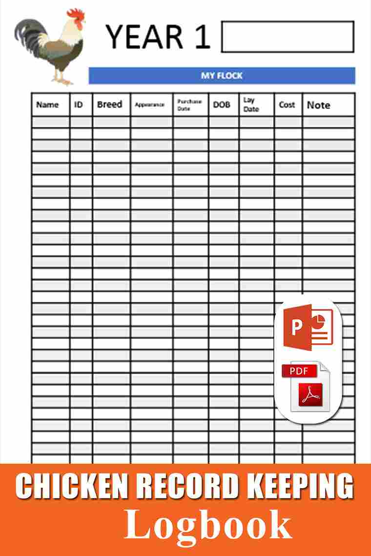 Printable Chicken Record Keeping Forms